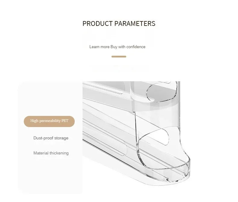 Automatic Rolling Egg Dispenser ou Bilayer Rolling Egg Organizer