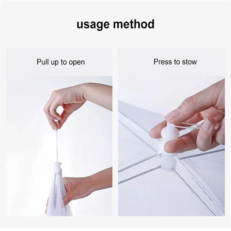 Collapsible Mesh Food Cover Tent ou Minimalist Folding Food Cover
